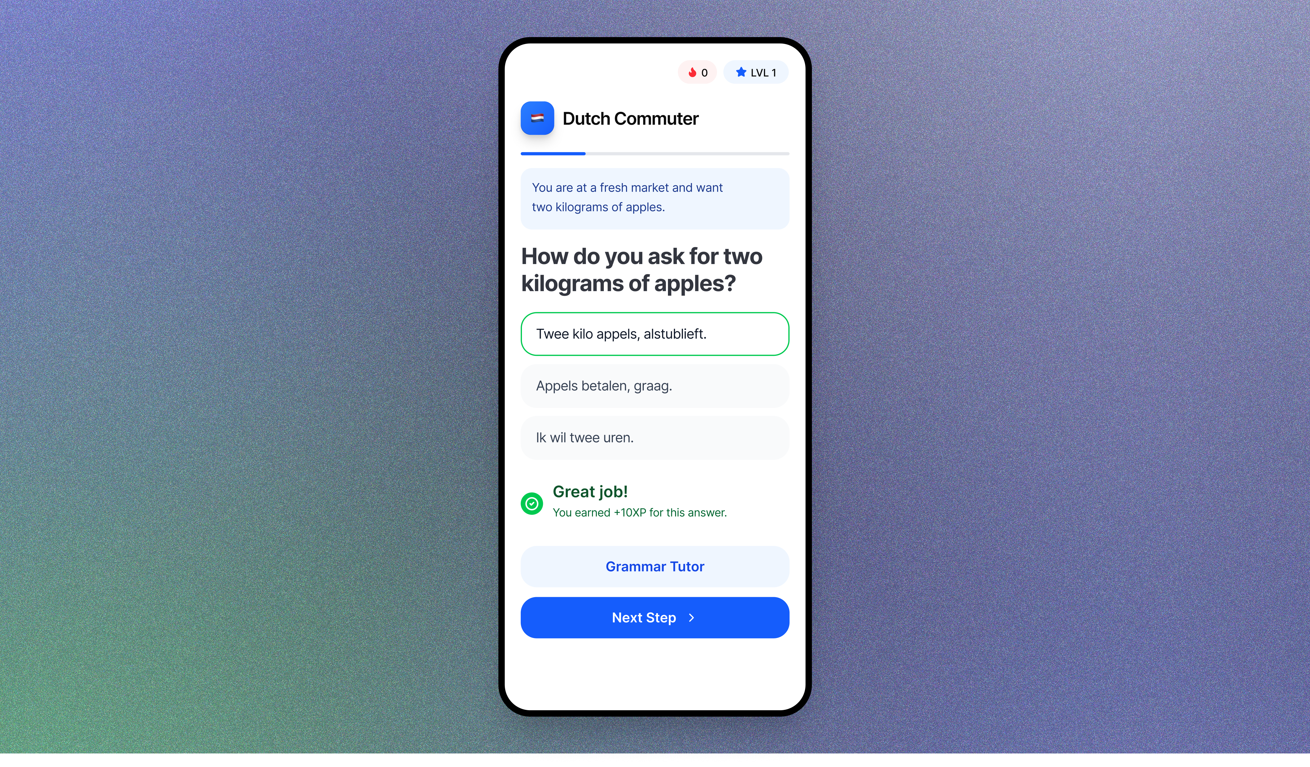 Contextual Dutch Learning App